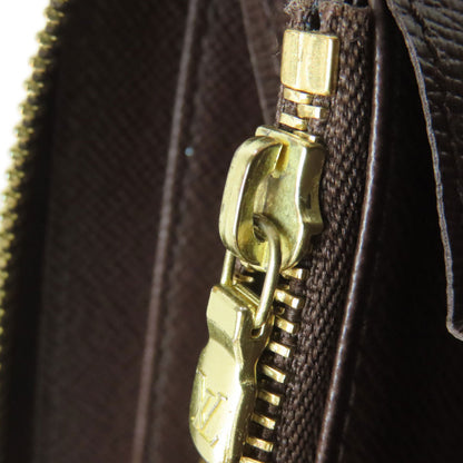 LOUIS VUITTON ルイヴィトン N60015 ジッピー・ウォレット 旧 長財布（小銭入れあり） ダミエキャンバス レディース 中古