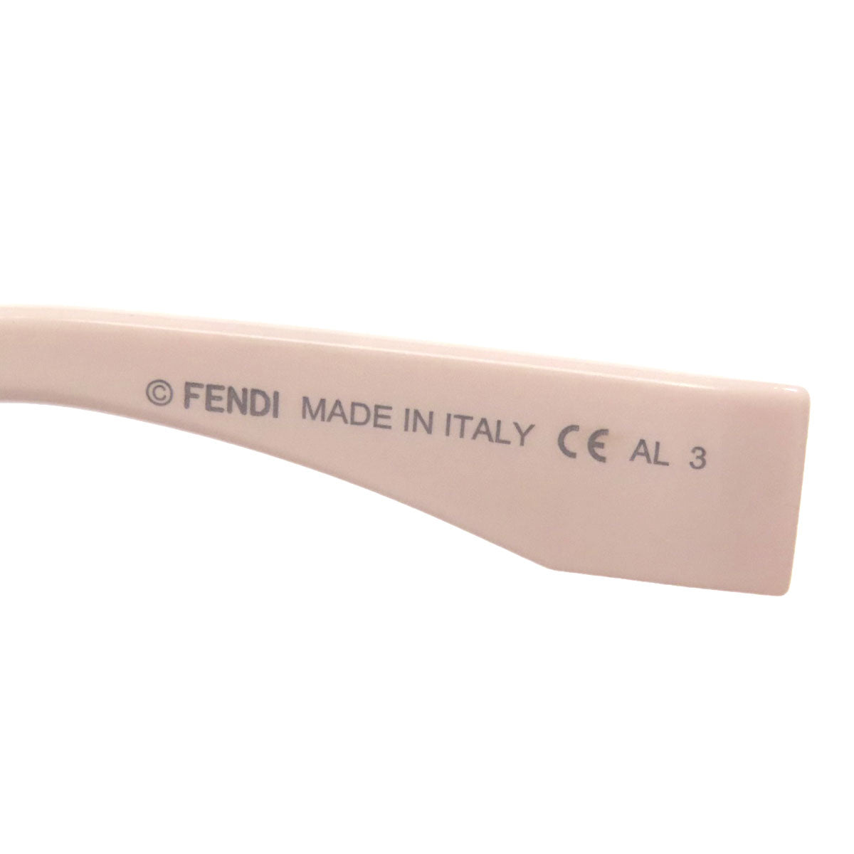 FENDI フェンディ FFロゴ ラインストーン サングラス プラスティック レディース 中古