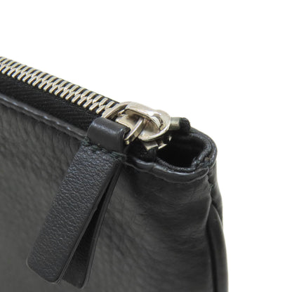 BALENCIAGA バレンシアガ 551992 ロゴ アクセサリーポーチ レザー レディース 中古