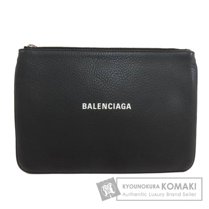 BALENCIAGA バレンシアガ 551992 ロゴ アクセサリーポーチ レザー レディース 中古
