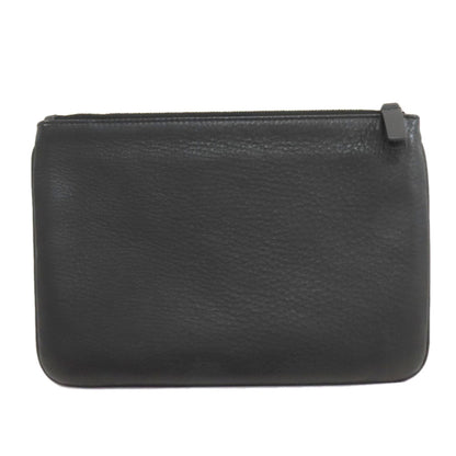 BALENCIAGA バレンシアガ 551992 ロゴ アクセサリーポーチ レザー レディース 中古