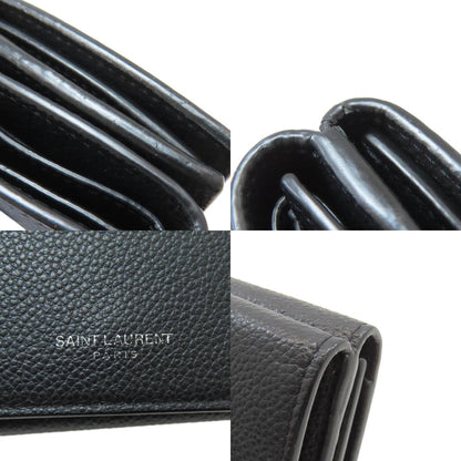 SAINT LAURENT サンローラン 三つ折り財布 二つ折り財布（小銭入れあり） レザー レディース 中古