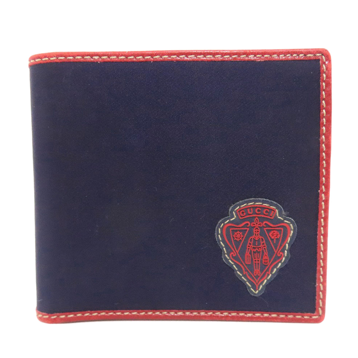 GUCCI グッチ 190415 ロゴ 二つ折り財布（小銭入れあり） ナイロン レディース 中古
