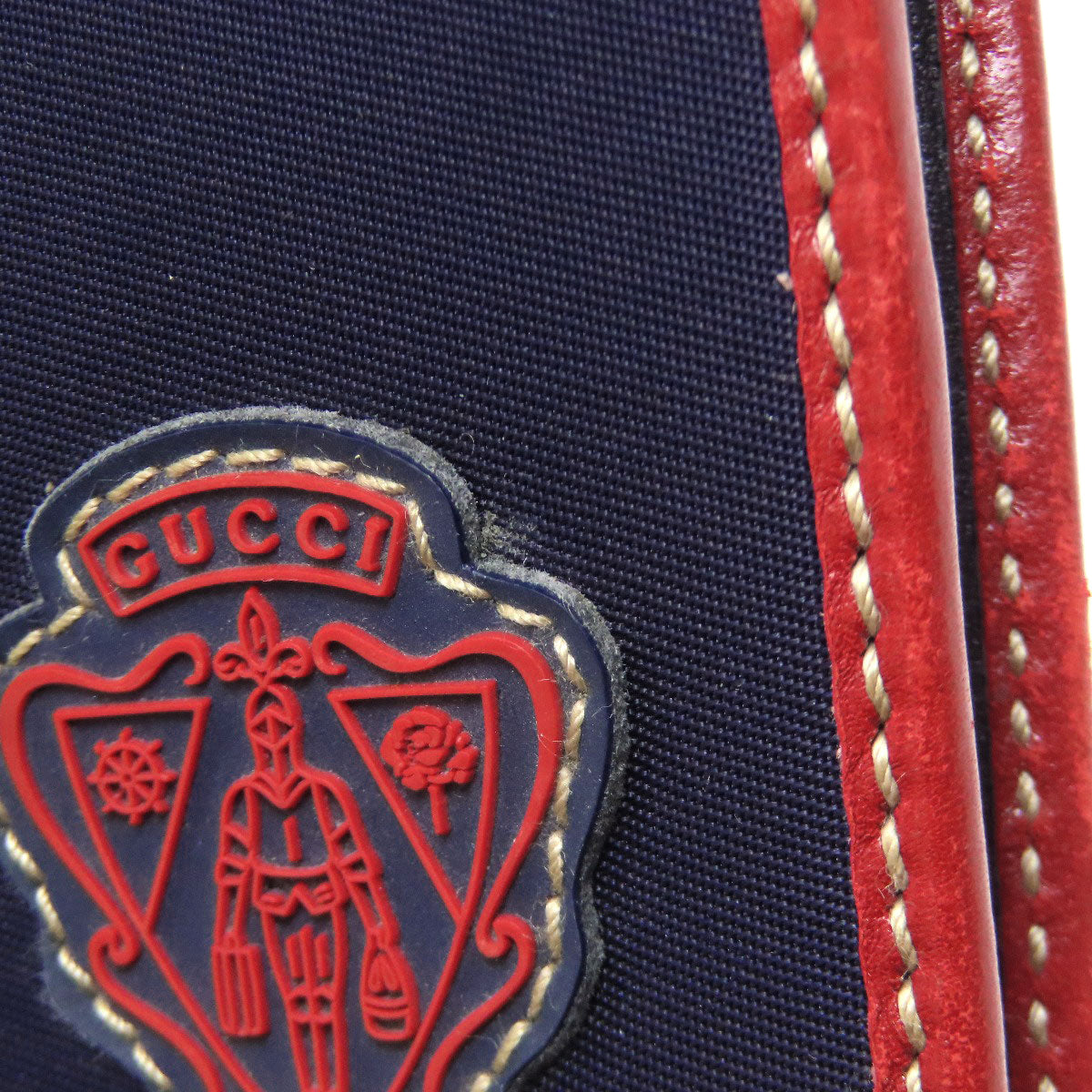 GUCCI グッチ 190415 ロゴ 二つ折り財布（小銭入れあり） ナイロン レディース 中古