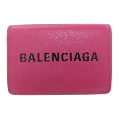 BALENCIAGA バレンシアガ 516402 ロゴ 三つ折り財布 二つ折り財布（小銭入れあり） レザー レディース 中古