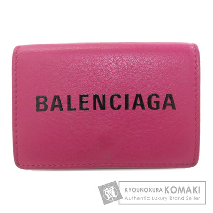 BALENCIAGA バレンシアガ 516402 ロゴ 三つ折り財布 二つ折り財布（小銭入れあり） レザー レディース 中古
