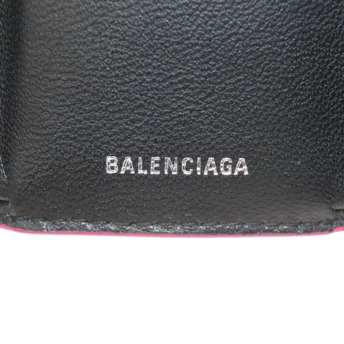BALENCIAGA バレンシアガ 516402 ロゴ 三つ折り財布 二つ折り財布（小銭入れあり） レザー レディース 中古