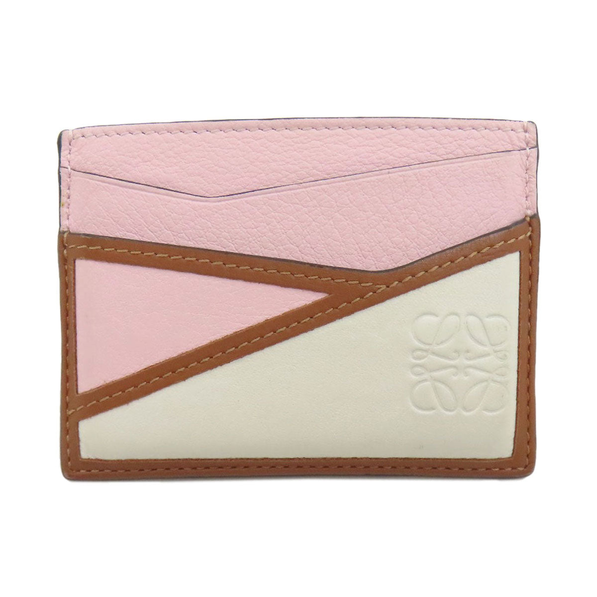 LOEWE ロエベ アナグラム カードケース レザー レディース 中古