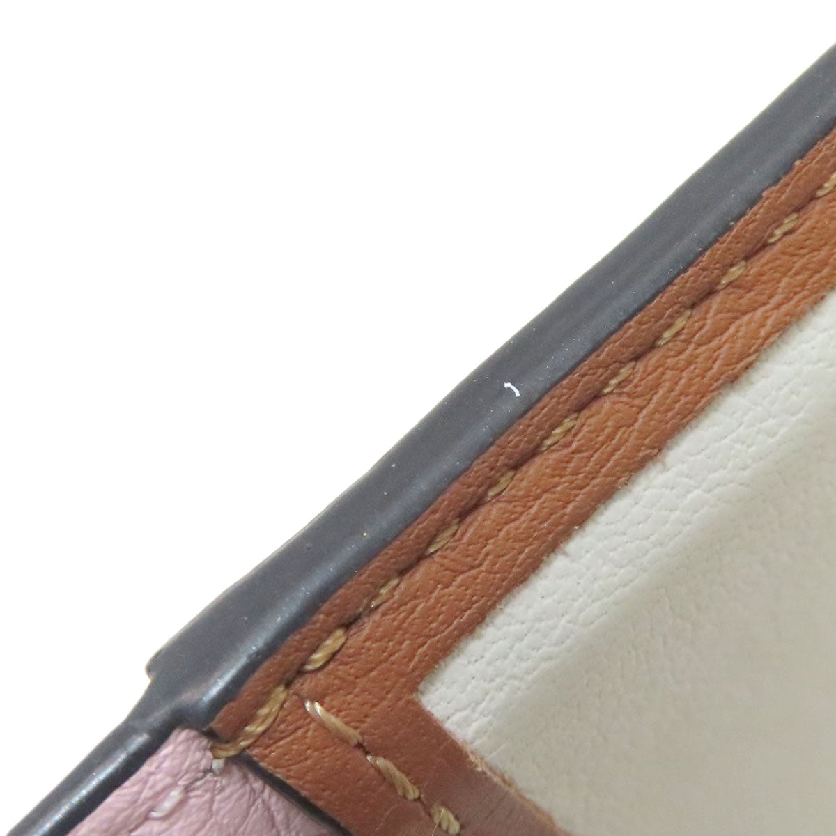LOEWE ロエベ アナグラム カードケース レザー レディース 中古
