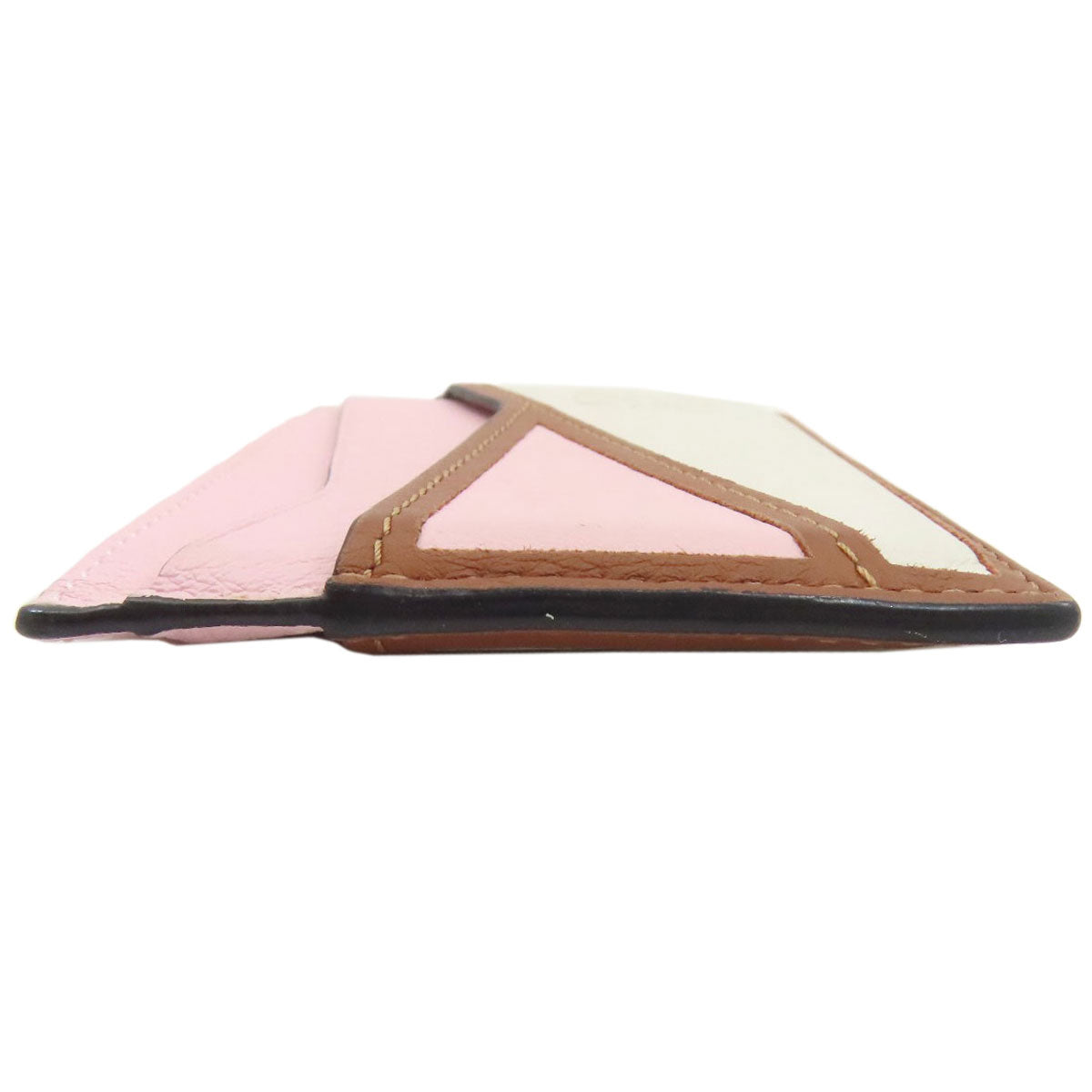 LOEWE ロエベ アナグラム カードケース レザー レディース 中古