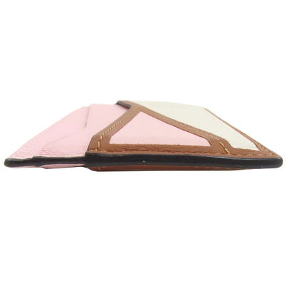 LOEWE ロエベ アナグラム カードケース レザー レディース 中古