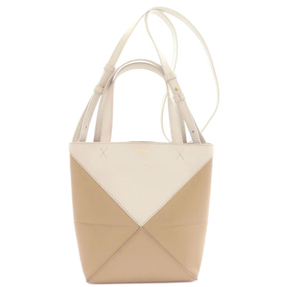 LOEWE ロエベ パズルフォルド トート 2WAY ハンドバッグ レザー レディース 中古