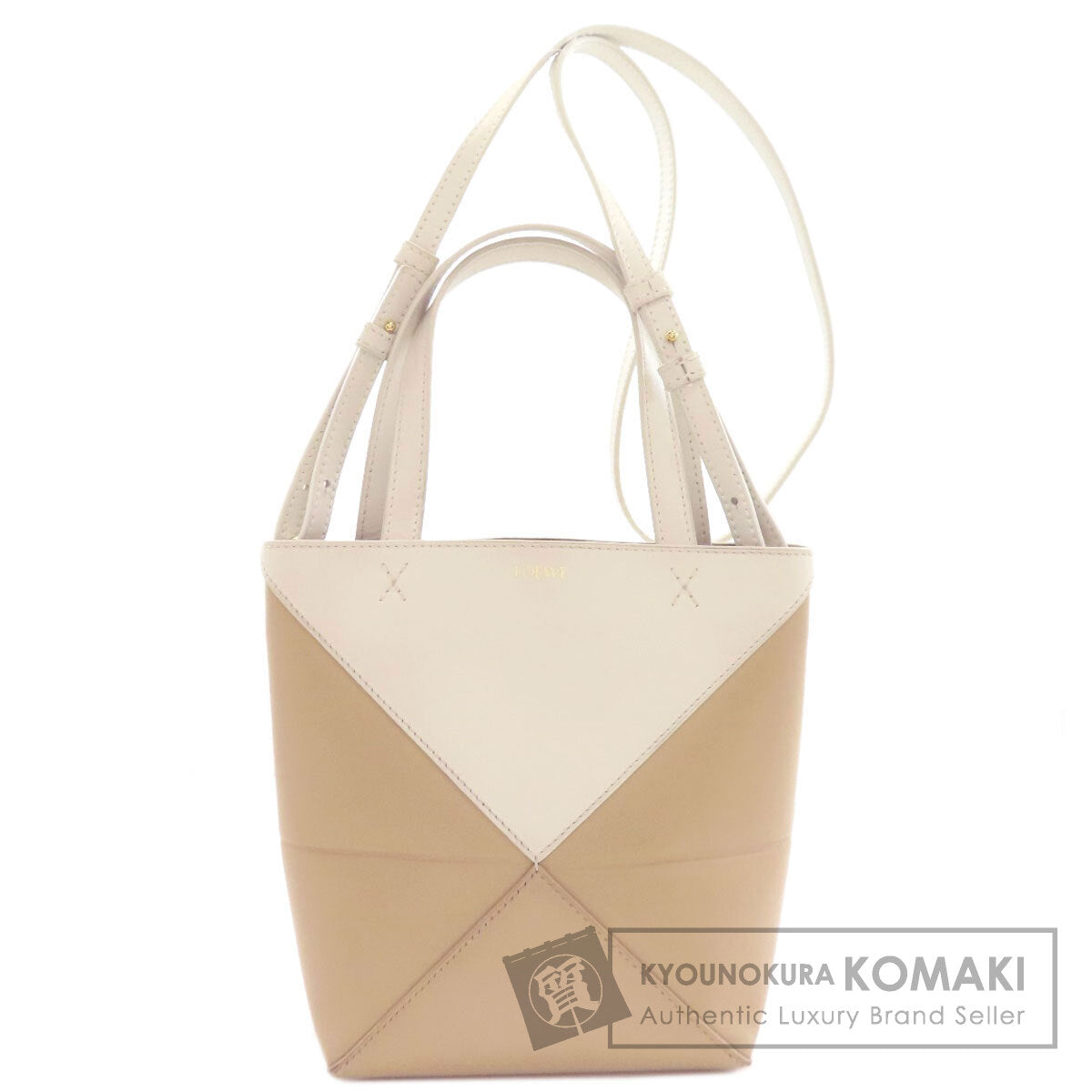 LOEWE ロエベ パズルフォルド トート 2WAY ハンドバッグ レザー レディース 中古