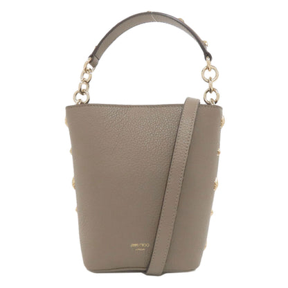 Jimmy Choo ジミーチュウ スターモチーフ 2WAY ハンドバッグ レザー レディース 中古