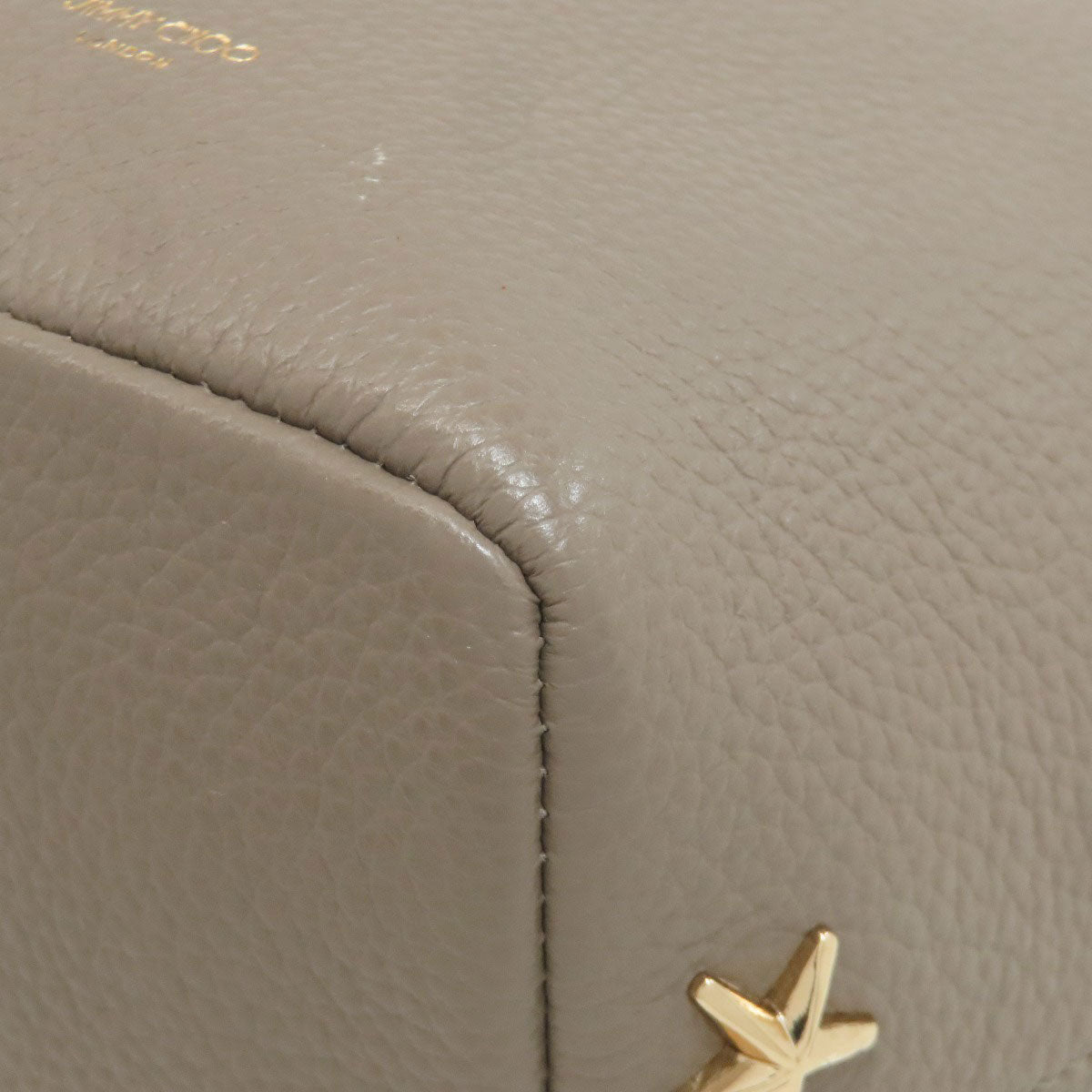 Jimmy Choo ジミーチュウ スターモチーフ 2WAY ハンドバッグ レザー レディース 中古