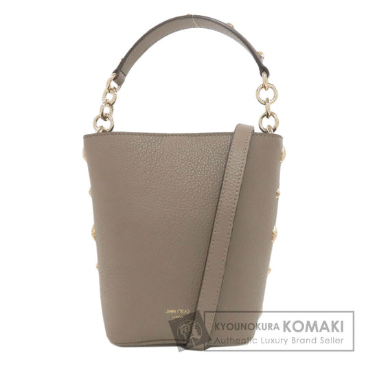 Jimmy Choo ジミーチュウ スターモチーフ 2WAY ハンドバッグ レザー レディース 中古