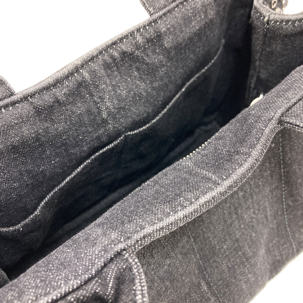 PRADA プラダ BN2439 カナパミニ 2WAY トートバッグ デニム レディース 中古