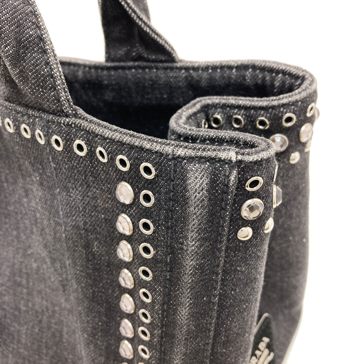 PRADA プラダ BN2439 カナパミニ 2WAY トートバッグ デニム レディース 中古