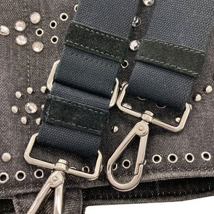 PRADA プラダ BN2439 カナパミニ 2WAY トートバッグ デニム レディース 中古