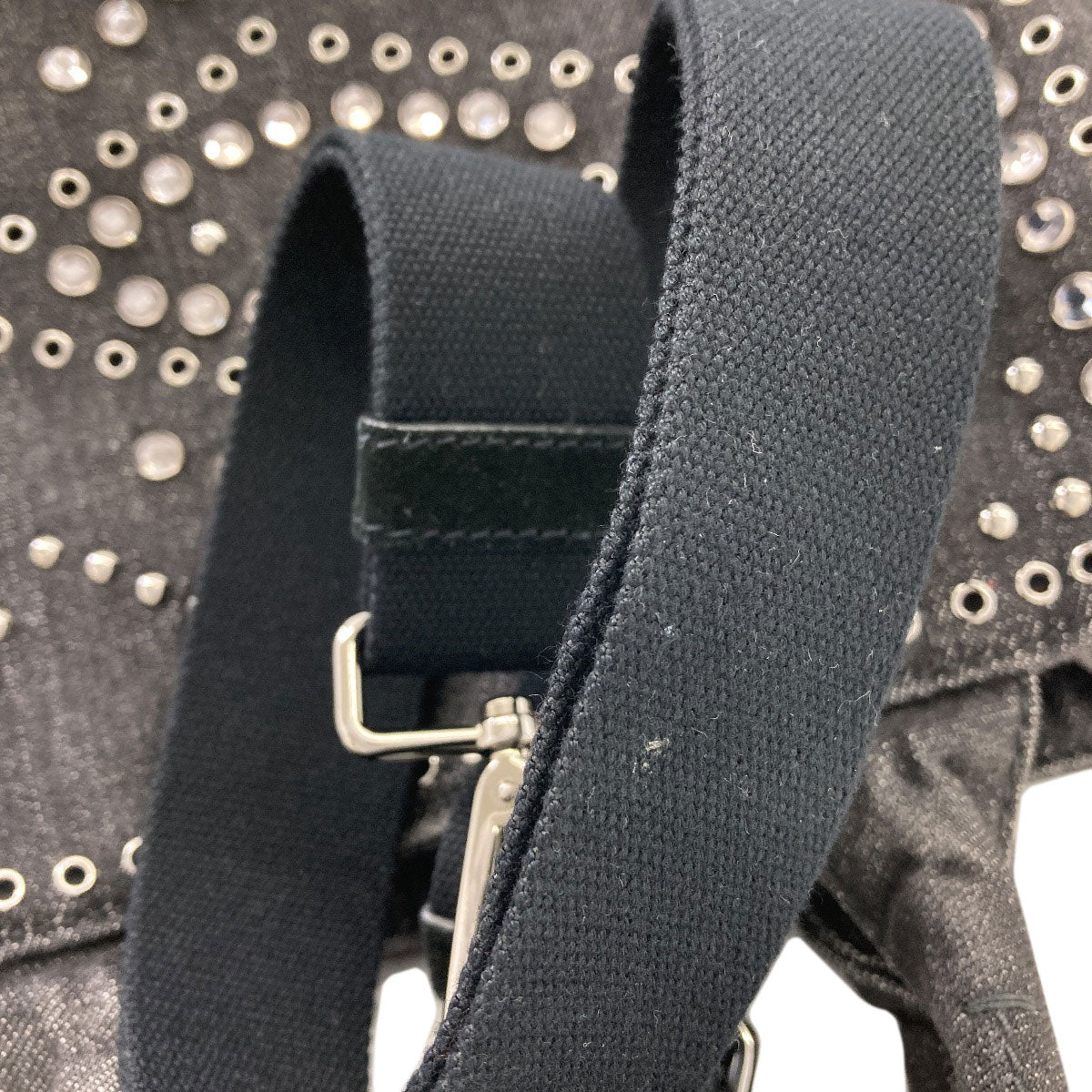PRADA プラダ BN2439 カナパミニ 2WAY トートバッグ デニム レディース 中古