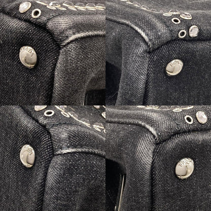 PRADA プラダ BN2439 カナパミニ 2WAY トートバッグ デニム レディース 中古