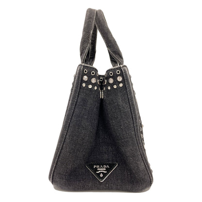 PRADA プラダ BN2439 カナパミニ 2WAY トートバッグ デニム レディース 中古