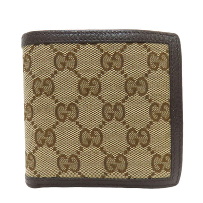 GUCCI グッチ 150413 アウトレット GG 二つ折り財布（小銭入れあり） キャンバス レディース 中古