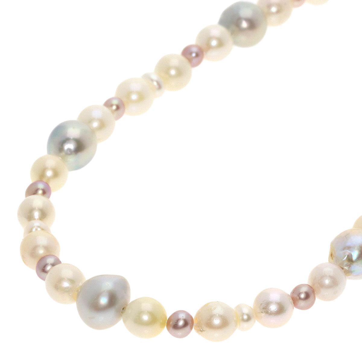 SELECT JEWELRY セレクトジュエリー 淡水パール 真珠 ネックレス SV レディース 中古
