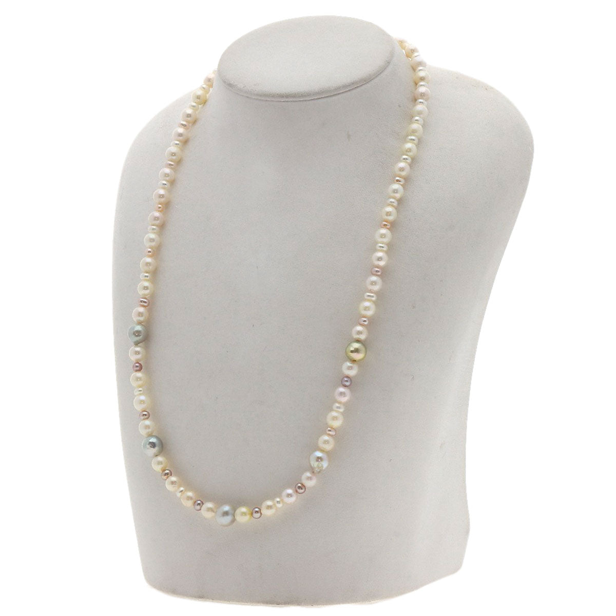 SELECT JEWELRY セレクトジュエリー 淡水パール 真珠 ネックレス SV レディース 中古