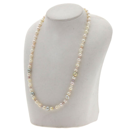 SELECT JEWELRY セレクトジュエリー 淡水パール 真珠 ネックレス SV レディース 中古