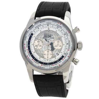 BREITLING ブライトリング AB0510U0/A790 トランスオーシャン クロノグラフ ユニタイム 腕時計 SS メンズ 中古
