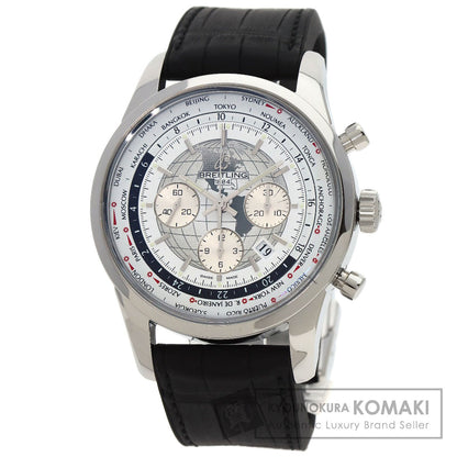 BREITLING ブライトリング AB0510U0/A790 トランスオーシャン クロノグラフ ユニタイム 腕時計 SS メンズ 中古