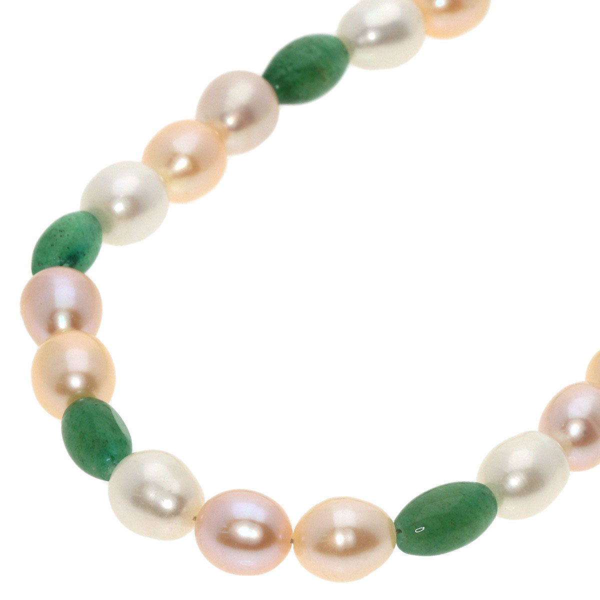 SELECT JEWELRY セレクトジュエリー 淡水パール 真珠 アベンチュリンクォーツ ネックレス 金属製 レディース 中古