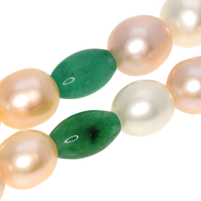 SELECT JEWELRY セレクトジュエリー 淡水パール 真珠 アベンチュリンクォーツ ネックレス 金属製 レディース 中古