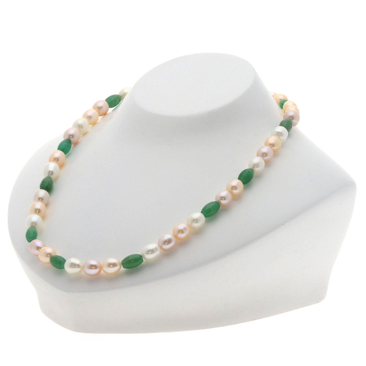 SELECT JEWELRY セレクトジュエリー 淡水パール 真珠 アベンチュリンクォーツ ネックレス 金属製 レディース 中古