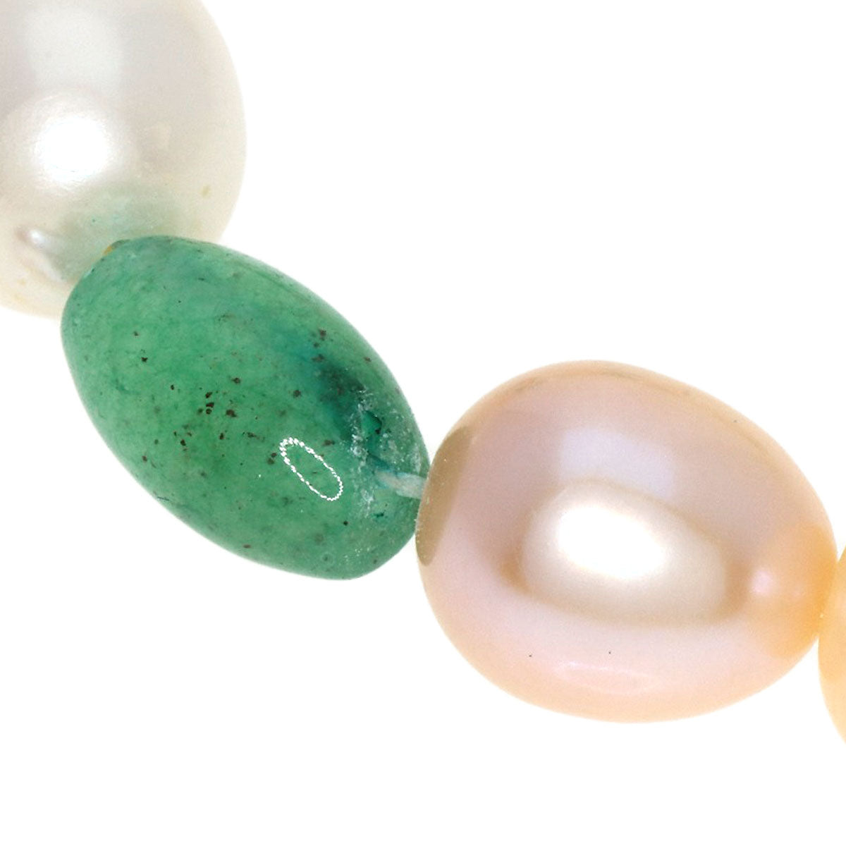 SELECT JEWELRY セレクトジュエリー 淡水パール 真珠 アベンチュリンクォーツ ネックレス 金属製 レディース 中古