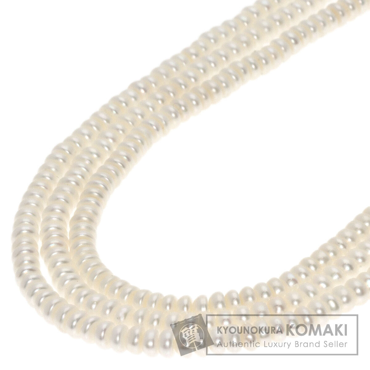 SELECT JEWELRY セレクトジュエリー 淡水パール 真珠 3連 ネックレス 金属製 レディース 中古