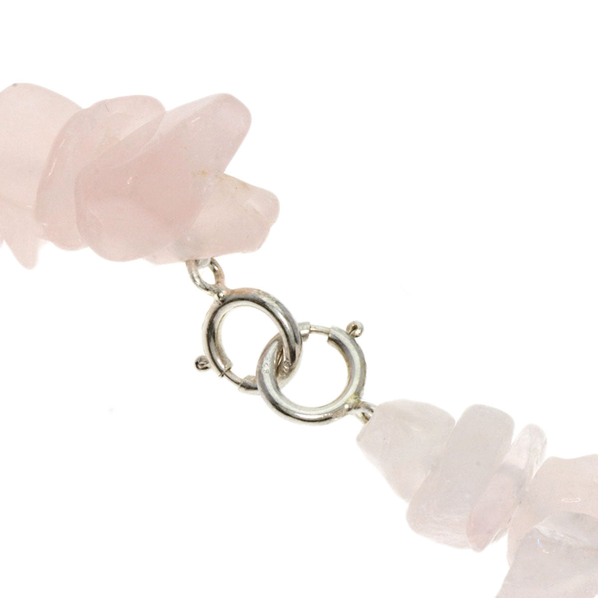 SELECT JEWELRY セレクトジュエリー ロードナイト フラワーモチーフ ローズクォーツ 淡水パール 真珠 3点セット ネックレス SV レディース 中古