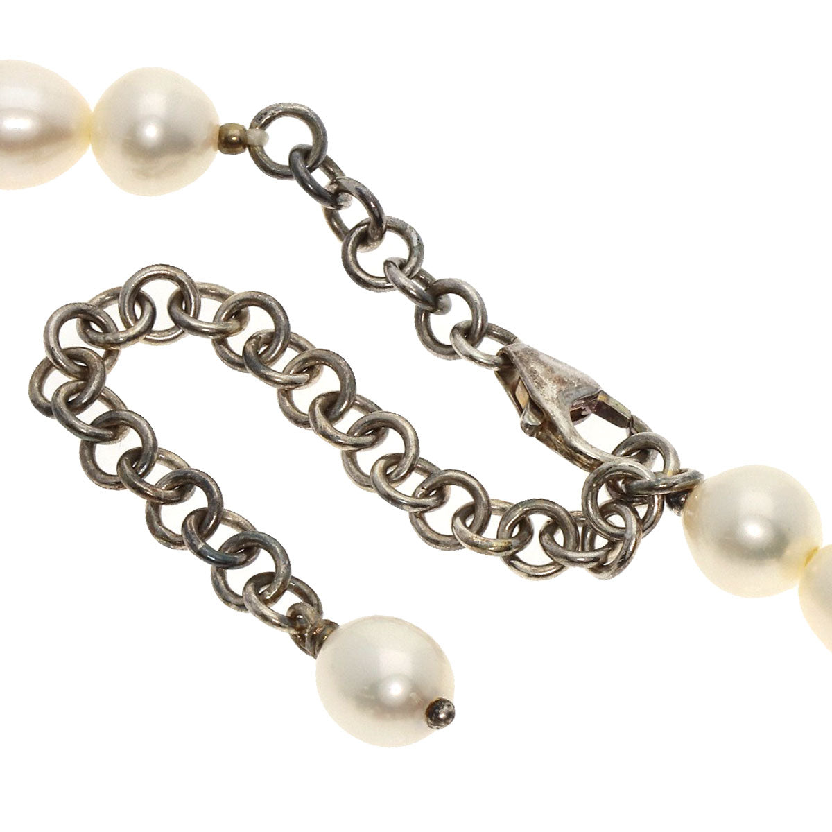 SELECT JEWELRY セレクトジュエリー ロードナイト フラワーモチーフ ローズクォーツ 淡水パール 真珠 3点セット ネックレス SV レディース 中古