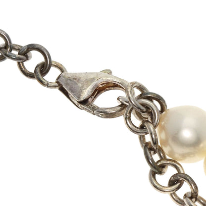 SELECT JEWELRY セレクトジュエリー ロードナイト フラワーモチーフ ローズクォーツ 淡水パール 真珠 3点セット ネックレス SV レディース 中古