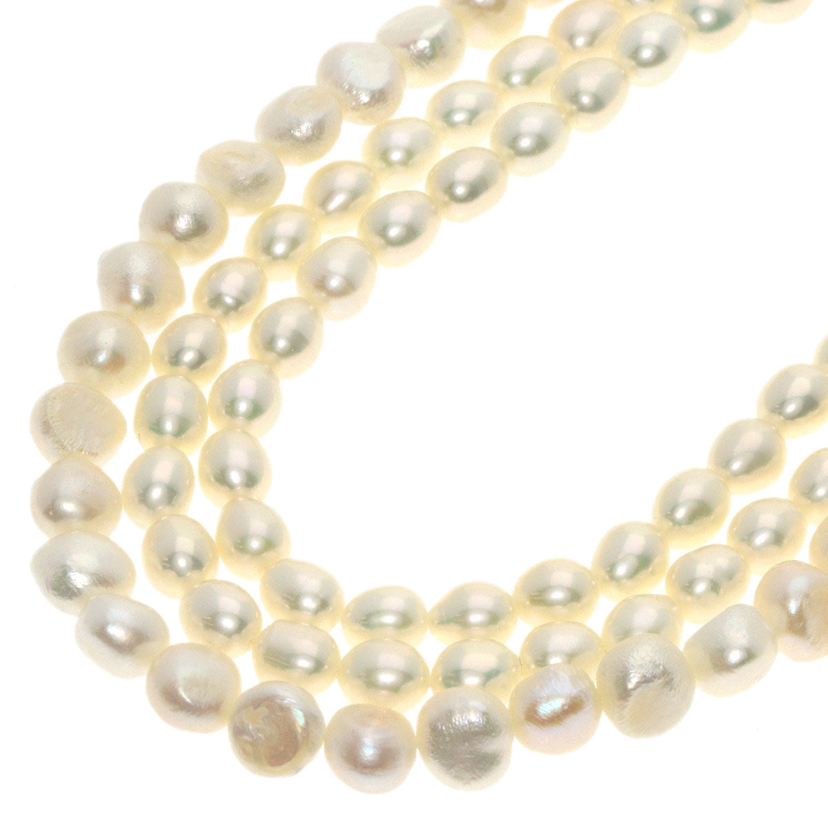 SELECT JEWELRY セレクトジュエリー ロードナイト フラワーモチーフ ローズクォーツ 淡水パール 真珠 3点セット ネックレス SV レディース 中古