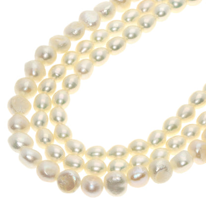 SELECT JEWELRY セレクトジュエリー ロードナイト フラワーモチーフ ローズクォーツ 淡水パール 真珠 3点セット ネックレス SV レディース 中古