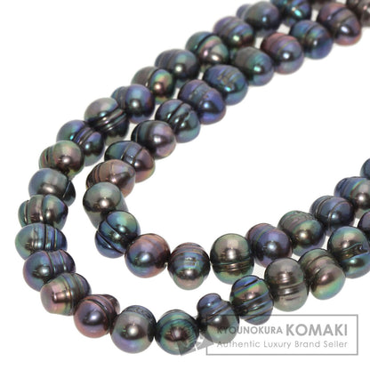 SELECT JEWELRY セレクトジュエリー 淡水パール 真珠 染色 ロング ネックレス SV レディース 中古