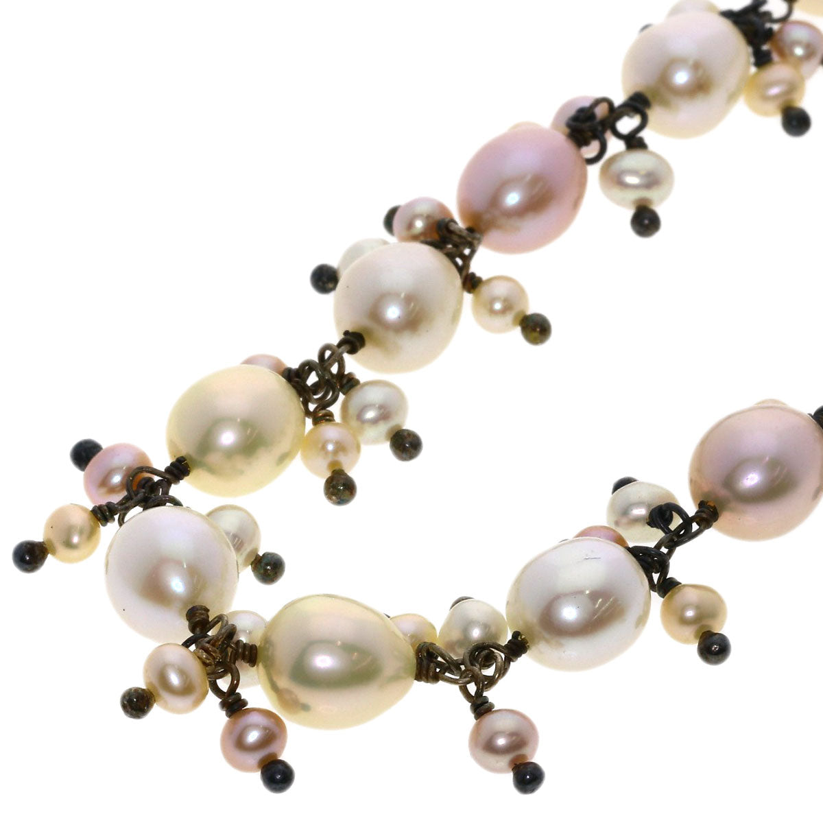 SELECT JEWELRY セレクトジュエリー 淡水パール 真珠 ネックレス SV レディース 中古