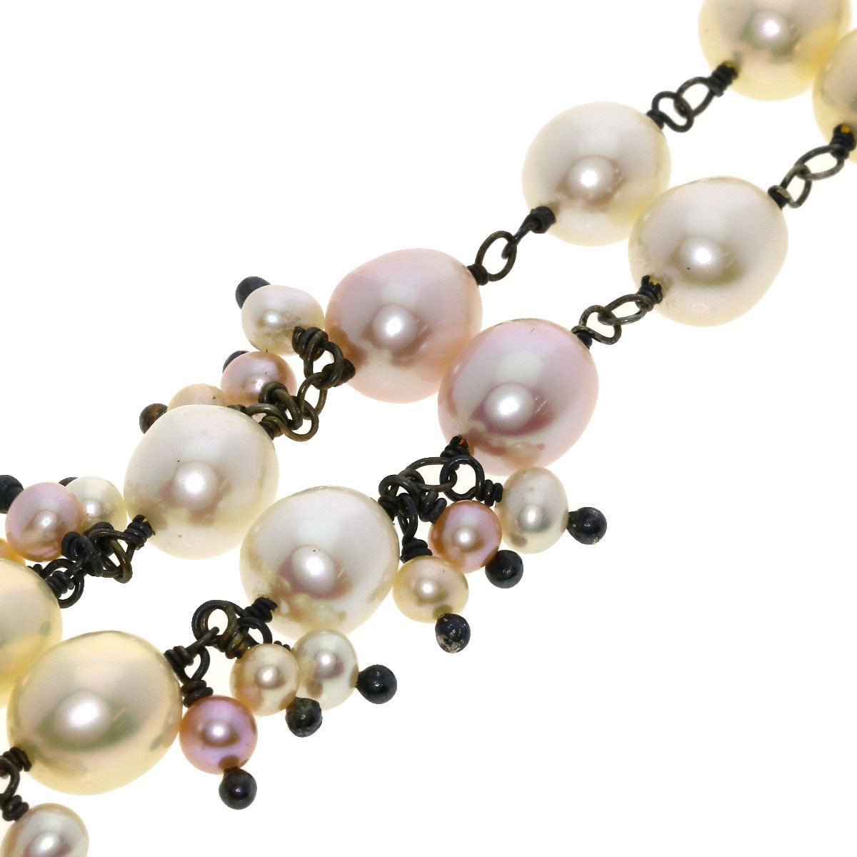 SELECT JEWELRY セレクトジュエリー 淡水パール 真珠 ネックレス SV レディース 中古