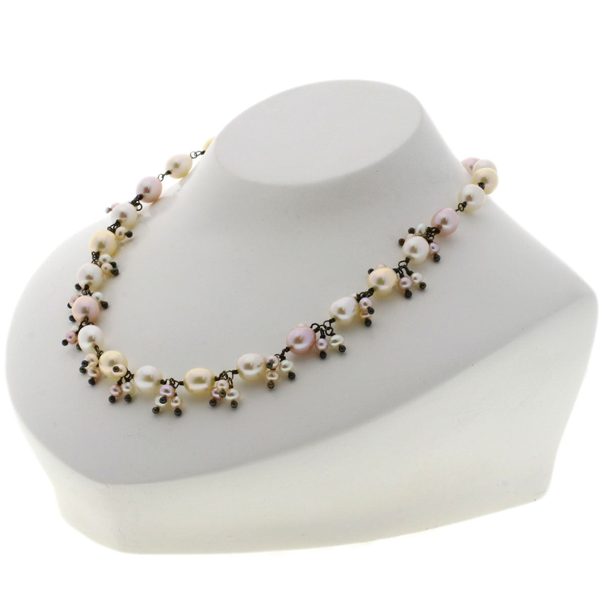 SELECT JEWELRY セレクトジュエリー 淡水パール 真珠 ネックレス SV レディース 中古