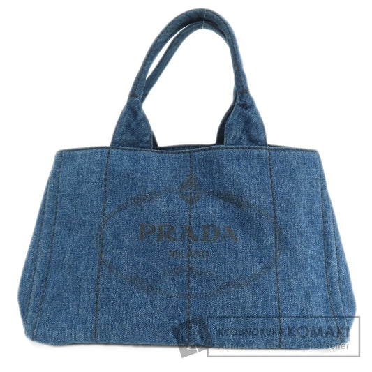 PRADA プラダ B1877B カナパ ハンドバッグ デニム レディース 中古
