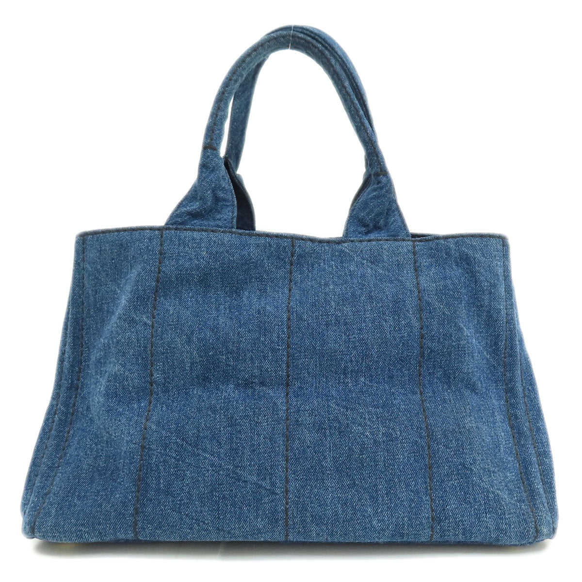 PRADA プラダ B1877B カナパ ハンドバッグ デニム レディース 中古