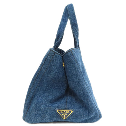 PRADA プラダ B1877B カナパ ハンドバッグ デニム レディース 中古