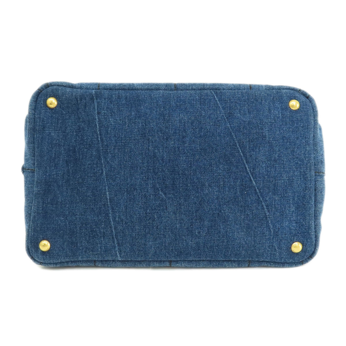 PRADA プラダ B1877B カナパ ハンドバッグ デニム レディース 中古